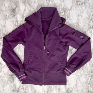 lululemon athletica Deep Purple zip Jacket
